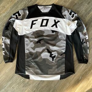 Fox racing 180 riding jersey camo lightweight size xl